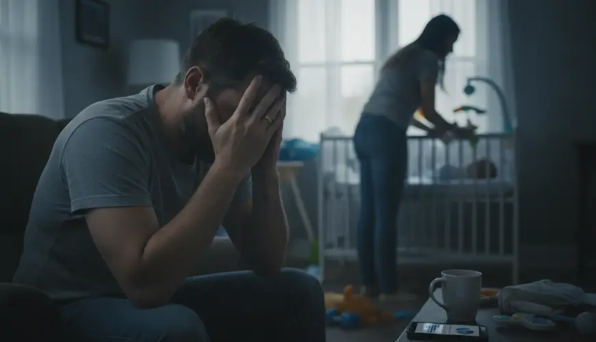 Postpartum depressie treft ook mannen