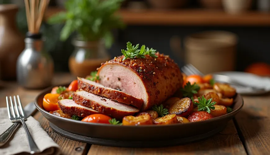 Porchetta, geurige gebraden vlees dat elke tafel doet stralen