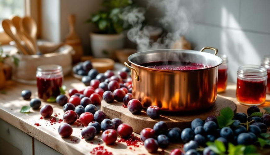 Vruchtenmoes, dat naar fruit ruikt, bereid je eenvoudig van pruimen, peren en appels.