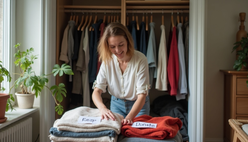 Je garderobe op een duurzame manier opruimen kan ook zonder stress, als je weet wat je met de kledin