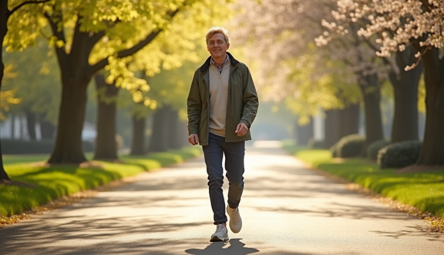 Ochtendwandelingen in de lente zijn een eenvoudige ritueel dat de dag rustiger begint