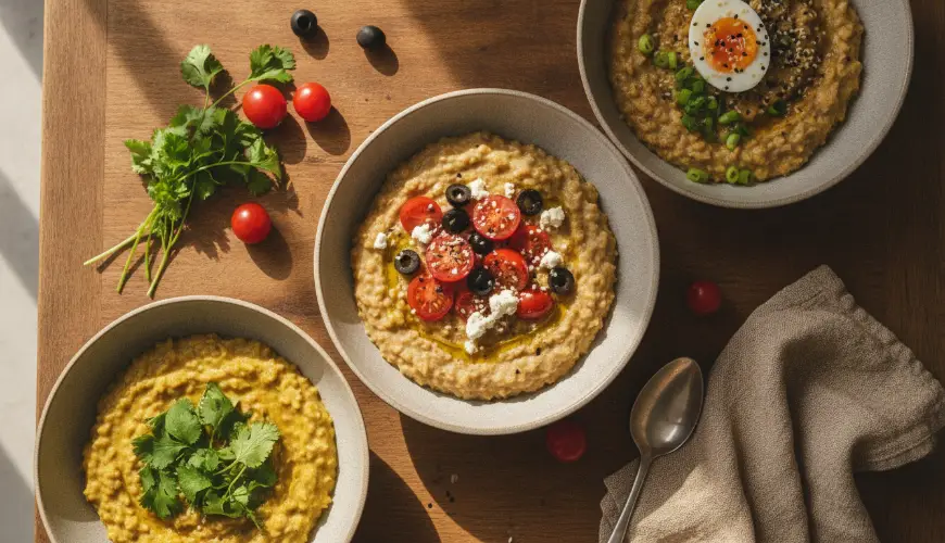 Hartige havermoutpappen geïnspireerd door culinaire tradities
