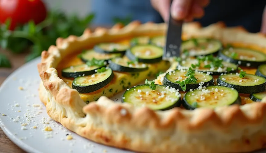 Hartige courgettetaart is het perfecte gerecht voor zomers genot
