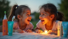 Kinderen en mondhygiëne met een tandplakindicator voor kinderen