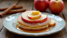 Hoe smaken appelen in een jasje in pannenkoekenbeslag volgens oma's recept