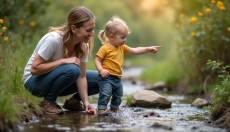 Hoe kinderen op een natuurlijke manier te leren over de relatie met de natuur, als je weinig tijd he