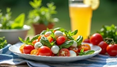 Hoe maak je de perfecte groentesalade met mozzarella en cherrytomaten