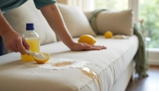 Hoe vlekken op de bank schoon te maken en haar oude schoonheid terug te geven