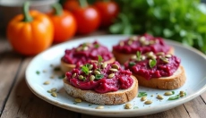 Creatieve bietenspread met kwark, waar je dol op zult zijn