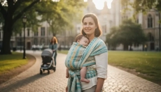 # Dragen van kinderen in een draagdoek en drager zonder onnodige mythes
