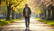 Ochtendwandelingen in de lente zijn een eenvoudige ritueel dat de dag rustiger begint