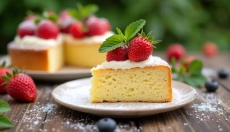 Slagroomcake is de perfecte zoete metgezel van de zomer