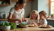Pasta met spinazie en kip bereid je eenvoudig in een paar minuten
