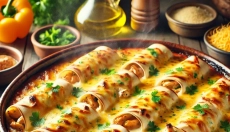 In de oven gebakken tortilla's met kip behoren tot de beste recepten.