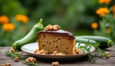 Uitstekende courgettecake die de zomer op uw tafel brengt