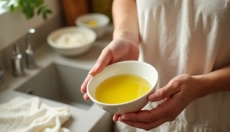 Wonderbaarlijke olijfolie voor haar helpt tegen breken en splijten