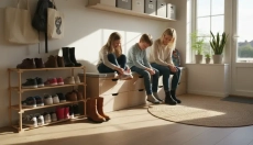 Organiseer een schoenenrek voor het hele gezin eenvoudig en efficiënt