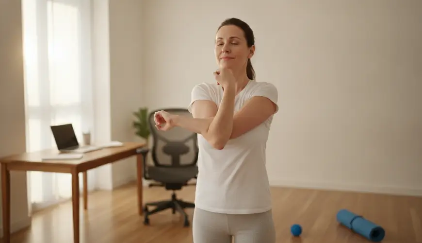 Deze oefeningen ontspannen stijve schouders na een dag lang zitten
