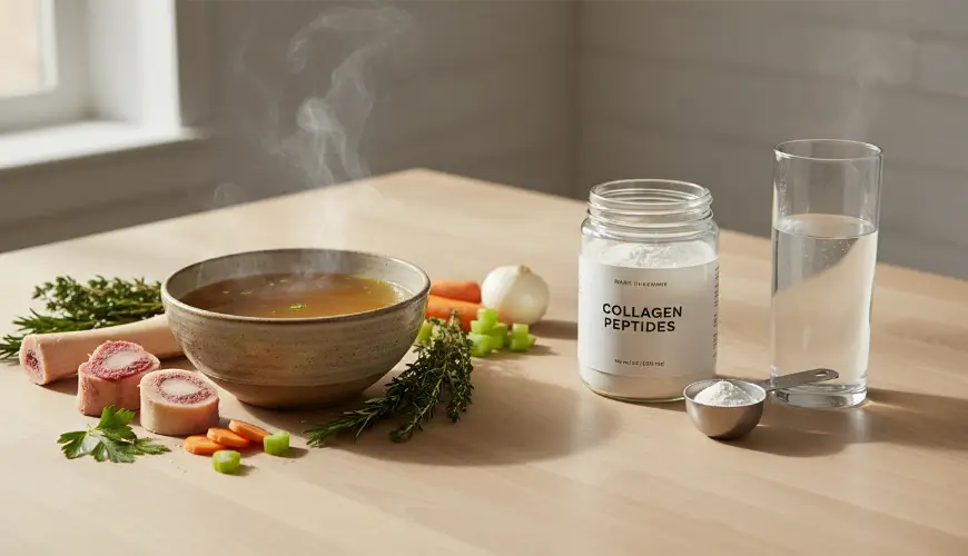 # Bouillon vs. collageensupplementen in de praktijk