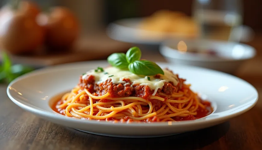 Gebakken spaghetti met gehakt die je volledig zal vullen en plezieren