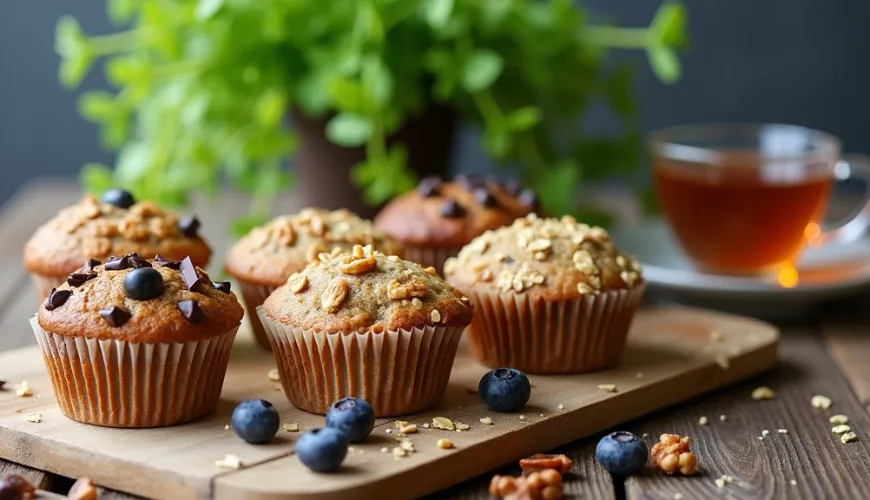Gezonde muffins van havermout en banaan voor elke gelegenheid