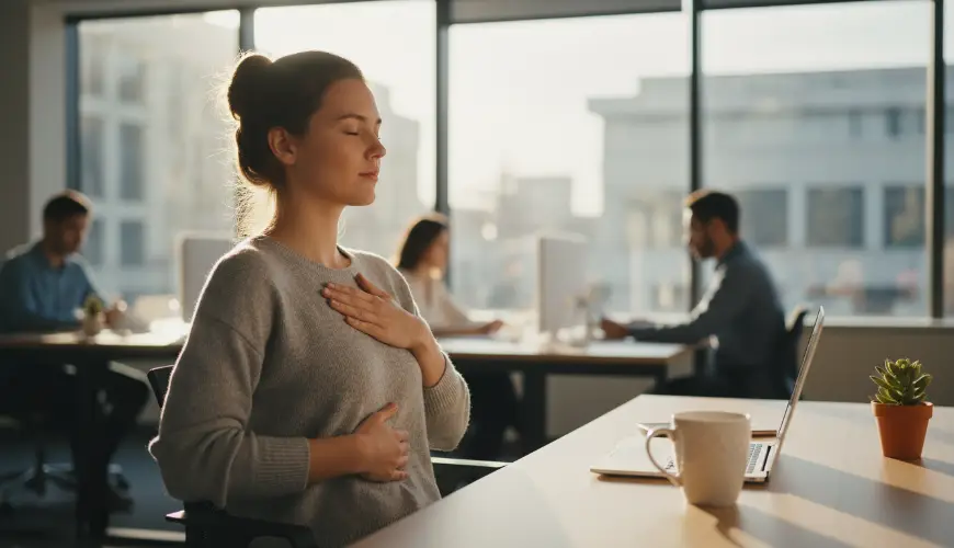 Probeer een drieminutenoefening voor ademhaling tegen stress